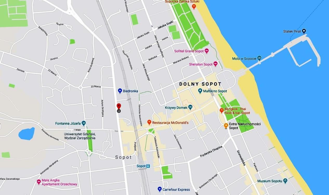 Extra Apartamenty - Apartament Przyladek Dobrej Nadziei Sopot Buitenkant foto